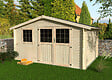 DECOR ET JARDIN - Abri de jardin - Bois - 34mm - SU 10.14m² - Surface hors tout 12.54 m2 - vignette