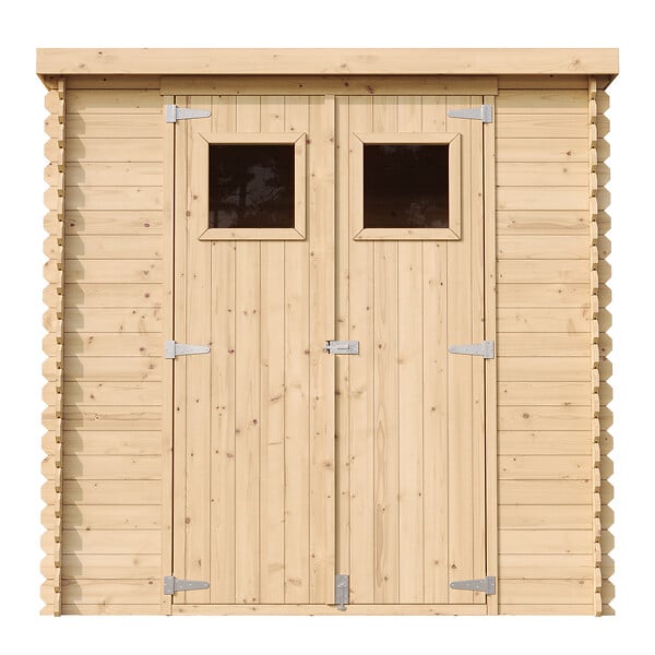 TIMBELA - Abri de jardin en bois - l204xL142xH200cm / 2.22m2 - M311 - large