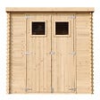TIMBELA - Abri de jardin en bois - l204xL142xH200cm / 2.22m2 - M311 - vignette