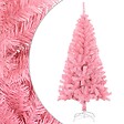 VIDAXL - vidaXL Sapin de Noël artificiel avec support rose 150 cm PVC - vignette
