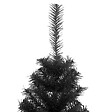 VIDAXL - vidaXL Sapin de Noël artificiel avec support noir 150 cm PVC - vignette