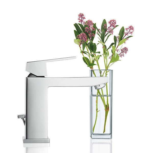 GROHE - Mitigeur lavabo EUROCUBE GROHE 23445000 - taille M - bec bas - chrome - large