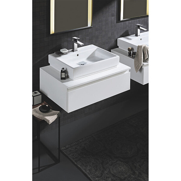 GROHE - Mitigeur lavabo EUROCUBE GROHE 23445000 - taille M - bec bas - chrome - large