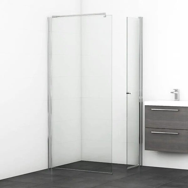 THALASSOR - SINA 50 S - Porte de douche pivotante réglable de 48,1 à 50,6 cm - large
