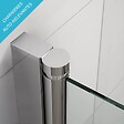 THALASSOR - SINA 50 L - Porte de douche pivotante réglable de 53,1 à 55,6 cm - vignette