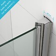 THALASSOR - SINA 50 L - Porte de douche pivotante réglable de 53,1 à 55,6 cm - vignette