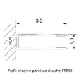 KASSANDRA - Paroi de douche fixe FRESH verre sérigraphié 110 cm - vignette
