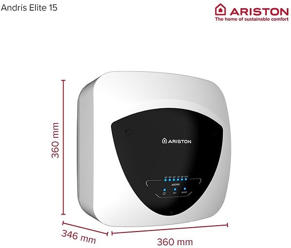 ARISTON - Chauffe-eau électrique Andris Elite Wifi 15U EU sous évier - 15 litres - ARISTON - 3105091 - large