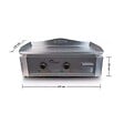 LITTLE BALANCE - plancha électrique 3500w plaque inox 59x38cm - 8473 - vignette