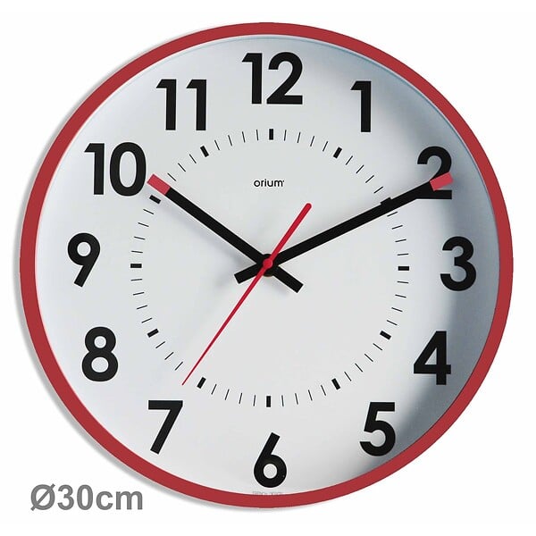 ORIUM - Horloge silencieuse Abylis Ø30cm - Lie de vin - Orium - large