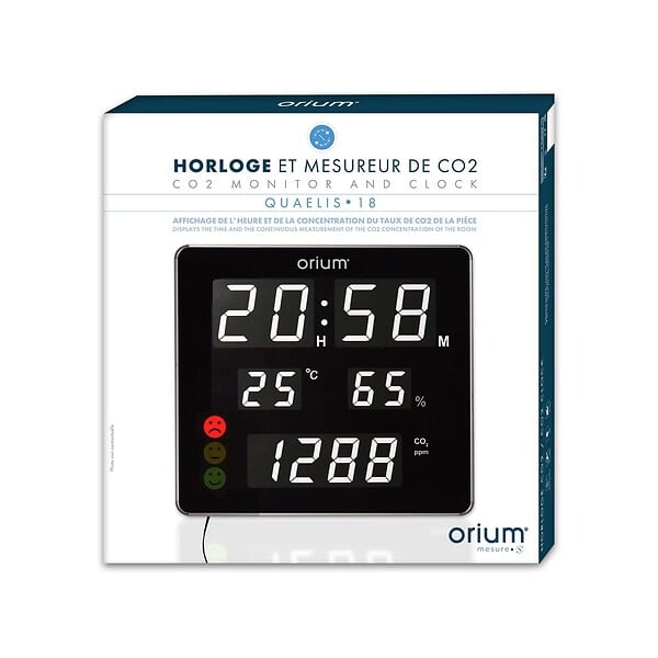 ORIUM - Horloge capteur de CO2 Quaelis 18 - Orium - large