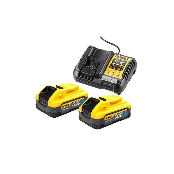 DEWALT - Pack 2 Outils Brushless DEWALT DCK2052H2T-QW XR 18V - Perceuse Percussion DCD999 + Visseuse à Chocs DCF850 + 2 batteries POWERSTACK 5Ah Li-Ion + Mallette TSTAK - large