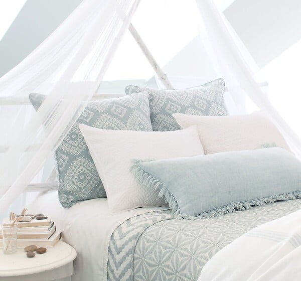 AVOSDIM - Moustiquaire pour lit 2 personnes tulle blanc - large