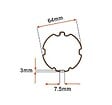 AVOSDIM - Moteur Volet Filaire Secours AVOSDIM ø45 20Nm + adaptations axe ZF64 - vignette