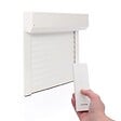 AVOSDIM - Volet roulant electrique radio Alu Blanc - L120 x H155 cm - Motorise avec telecommande incluse - Recoupable - vignette