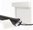 AVOSDIM - Volet roulant electrique filaire Alu Blanc - L80 x H100 cm - Motorise avec commande murale - Recoupable - vignette