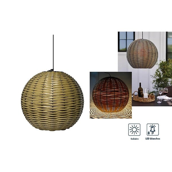 ORIUM - Suspension solaire tressée Alicia Ø42cm - Orium - large