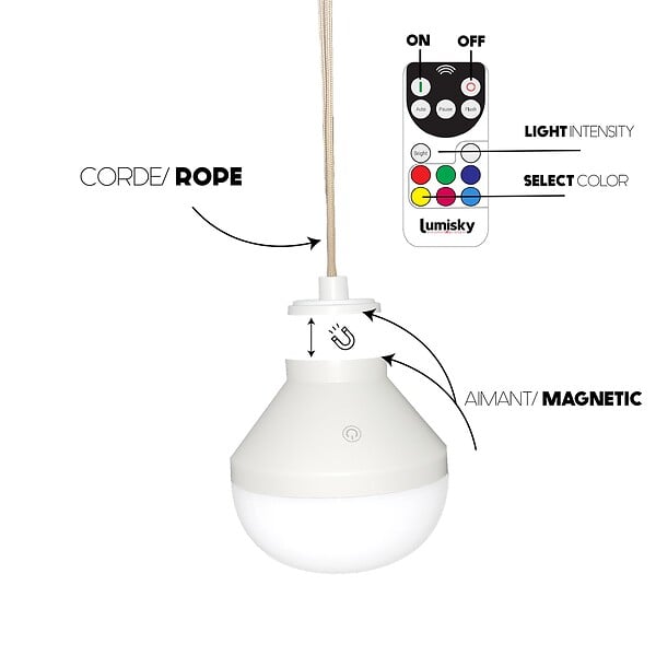 LUMISKY - Suspension nomade GIACOMO NOMAD H45cm - large