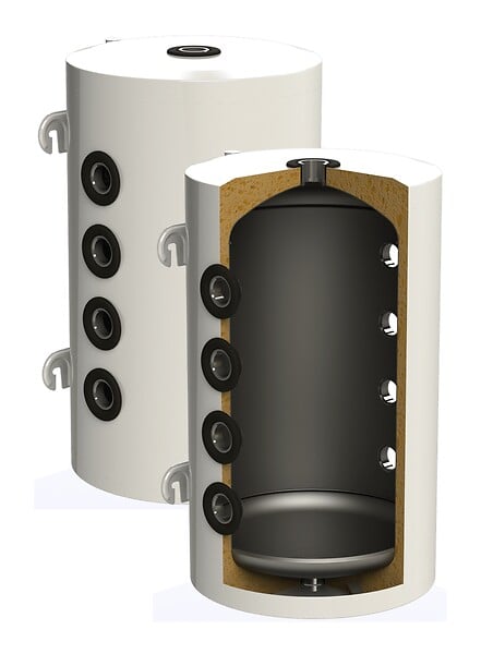 SANNOVER - Bouteille de mélange pour circuit de chauffage 30 litres - large