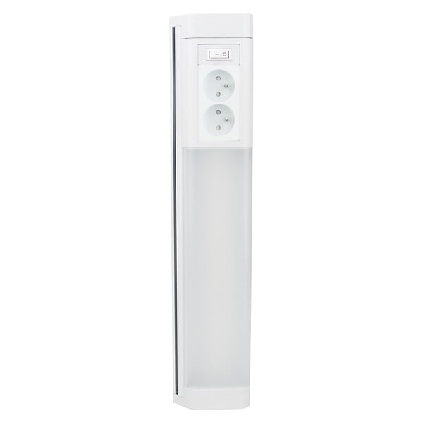 ZENITECH - Réglette LED cuisine 10W 850lm 4000K IP20 + 2 prises - Zenitech - large