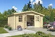LASITAMAJA - ABRI BOIS ISOLA - 28MM - Surface HORS TOUT 20.36 m² - vignette