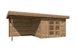 LASITAMAJA - Abri Bois CHATEL 5  avec Extension - 28MM - SU HT 18.44M2 - AUTOCLAVE - vignette