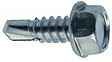 COTEKA - Sachet 11 vis tôle autoperc tête hexa acier zingué 4.8x32mm FORTFIX - vignette