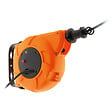 ZENITECH - Lot de 4 enrouleurs muraux câble HO5VV-F 3G1mm² 11m + 2m - Orange - Zenitech - vignette