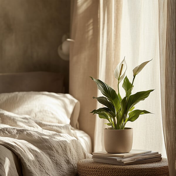 PLANT IN A BOX - Fleur de lune - Spathiphyllum 'Torelli' - Hauteur 30-45cm - ⌀12cm - large