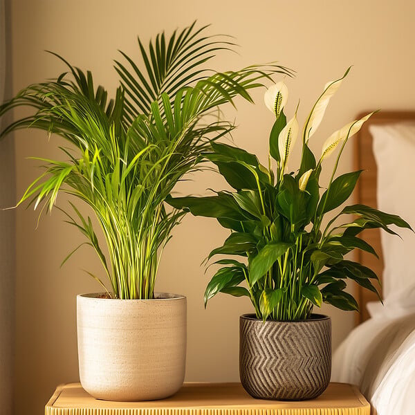 PLANT IN A BOX - Mélange de plantes d'intérieur - Set de 2 - Hauteur 60-75cm - ⌀17cm - large