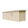 TIMBELA - Abri de Jardin Qualité Premium 14,3 m² - H231x248x648 cm - Sans plancher e  paroi latérale - Timbela M941B-CAVERN STEEL - vignette