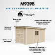 TIMBELA - Abri de Jardin Qualité Premium 8,68 m² - H231x248x412 cm - Sans plancher e  paroi latérale - Timbela M939B - vignette