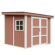 TIMBELA - Abri de Jardin Qualité Premium 5,9 m² - H231x248x294 cm - Sans plancher e  paroi latérale - Timbela M938B-REDWOOD RED - vignette