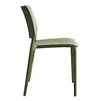OVIALA - Chaise de terrasse ajourée en plastique vert cactus - Riga - vignette