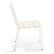 OVIALA - Chaise de jardin en métal ivoire - Palavas - vignette