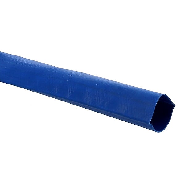 HUGGY TUYAUX - Tuyau de refoulement plat Ø 102 mm (4'') bleu - Longueur 50 mètres - large