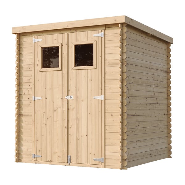 TIMBELA - Abri de jardin en bois - H200 x l204 x L204 cm / 3,53 m2 - M309 - large