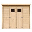 TIMBELA - Abri de jardin en bois - H200 x l239 x L142 cm / 2.63 m2 AVEC SOL TRAITÉ - M310+M310G - vignette