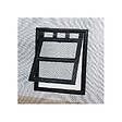 VOLET-MOUSTIQUAIRE - Chatière de moustiquaire de Porte ou Baie Vitrée H25 cm x L20 cm Noir - vignette