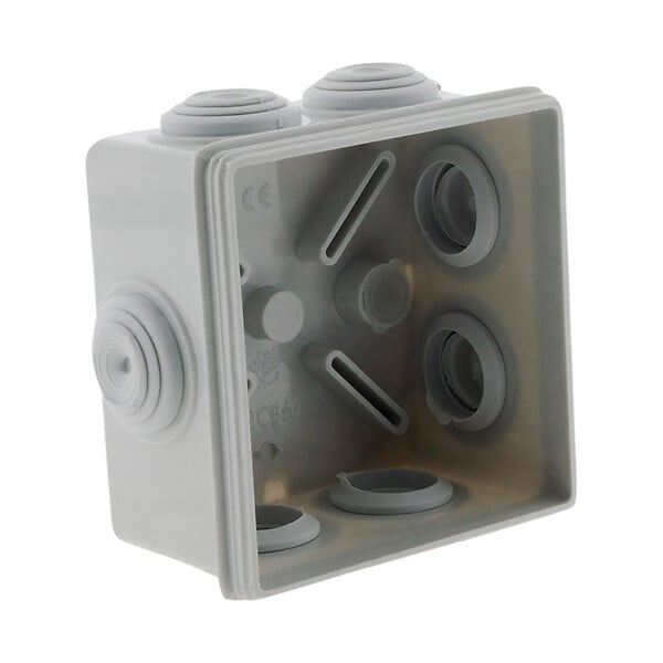 ZENITECH - Lot de 36 boîtes étanches carrées 80x80x40mm - Gris - Zenitech - large