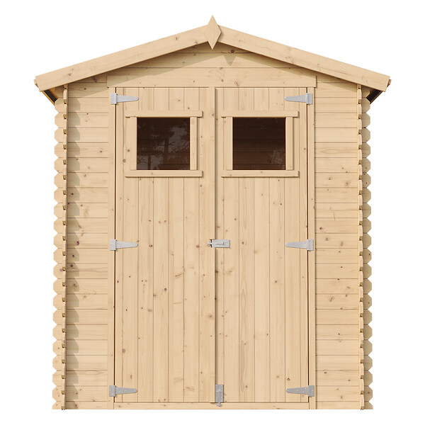 TIMBELA - Abri de jardin en bois I196xL136xH218 cm/ 1.98 m2 - M367 - large