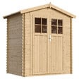 TIMBELA - Abri de jardin en bois - Stockage extérieur I196xL136xH218 cm/ 1.98 m2 - M367F - vignette