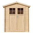 TIMBELA - Abri de jardin en bois - Stockage extérieur I196xL136xH218 cm/ 1.98 m2 - M367F - vignette