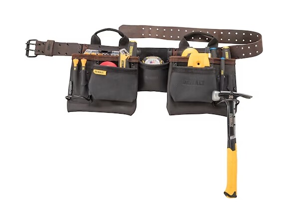 DEWALT - Ceinture cuir porte-outils renforcée – 11 poches DEWALT DWST50112-1 - large