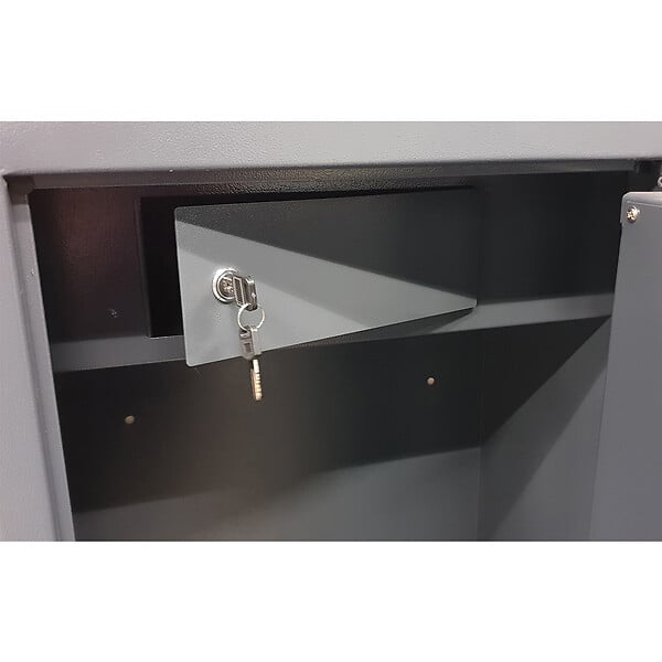 WORK MEN - Armoire à  fusils 500X340X1450mm avec coffre intérieur - 12 fusils - Workmen Security - large