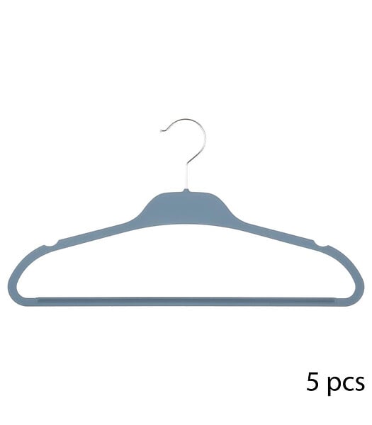 5 FIVE SIMPLY SMART - Lot de 5 Cintres avec revêtement Soft touch anti glisse - large