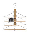 5 FIVE SIMPLY SMART - Cintre 4 chemises/pantalons & 2 positions possibles dans le dressing en Bois et Métal - vignette