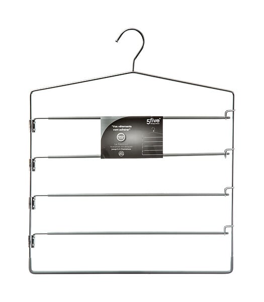 5 FIVE SIMPLY SMART - Cintre 5 pantalons gain de place avec revêtement anti glisse - large