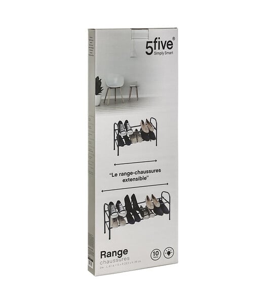 5 FIVE SIMPLY SMART - Etagère Range-chaussures extensible 22 paires - large