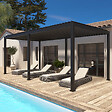MODE DE VIE - Pergola bioclimatique Julia  -  Anthracite - Aluminium - 6x3m - vignette